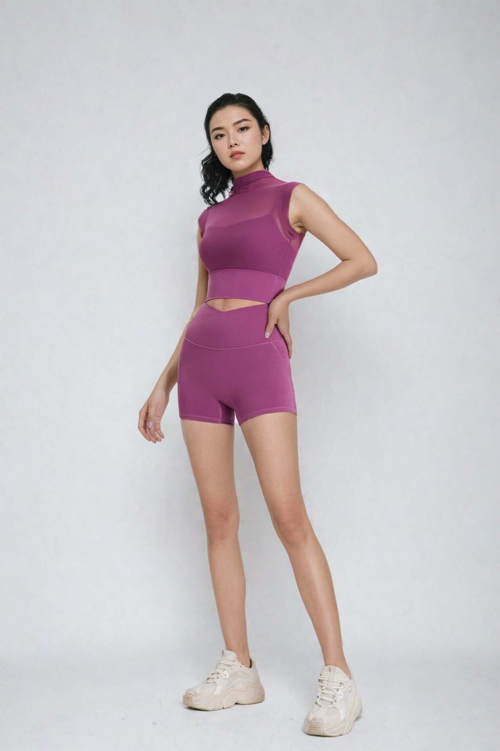 Hana Zen 선 – Lilac Coloured High Shorts