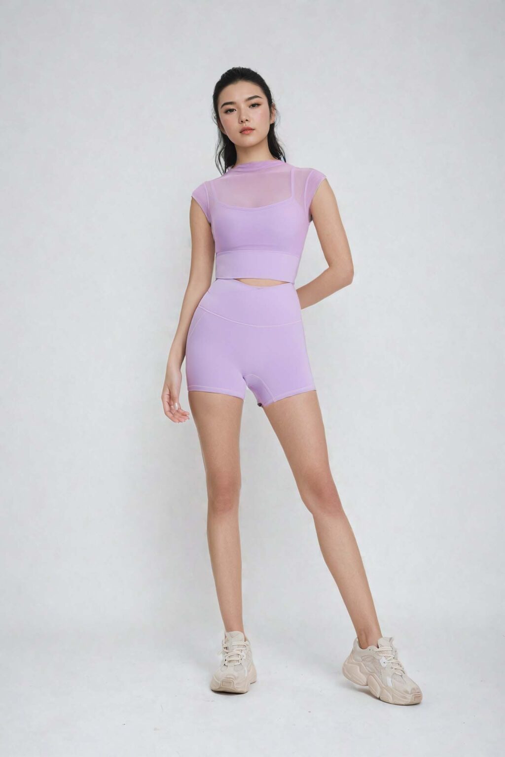 Hana Zen 선 – Thistle Coloured High Shorts