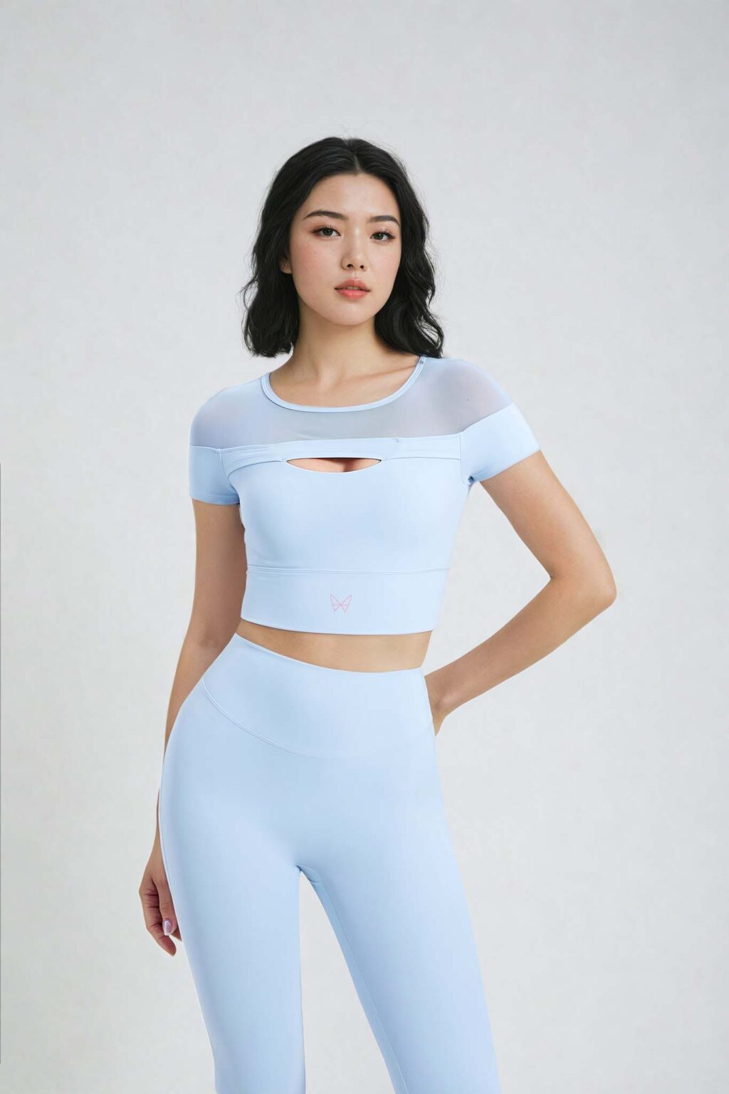 Hana Poise 침착함 – Baby Blue Coloured Elegant Top