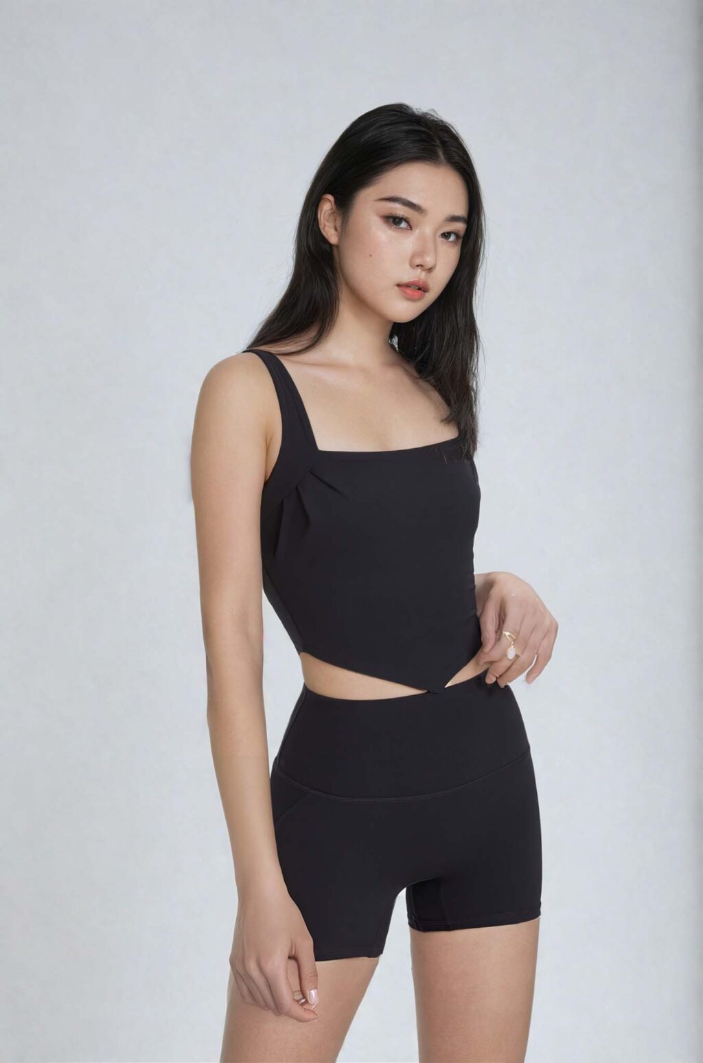 Hana Celestial 천상의 – Charcoal Coloured Elegant Top