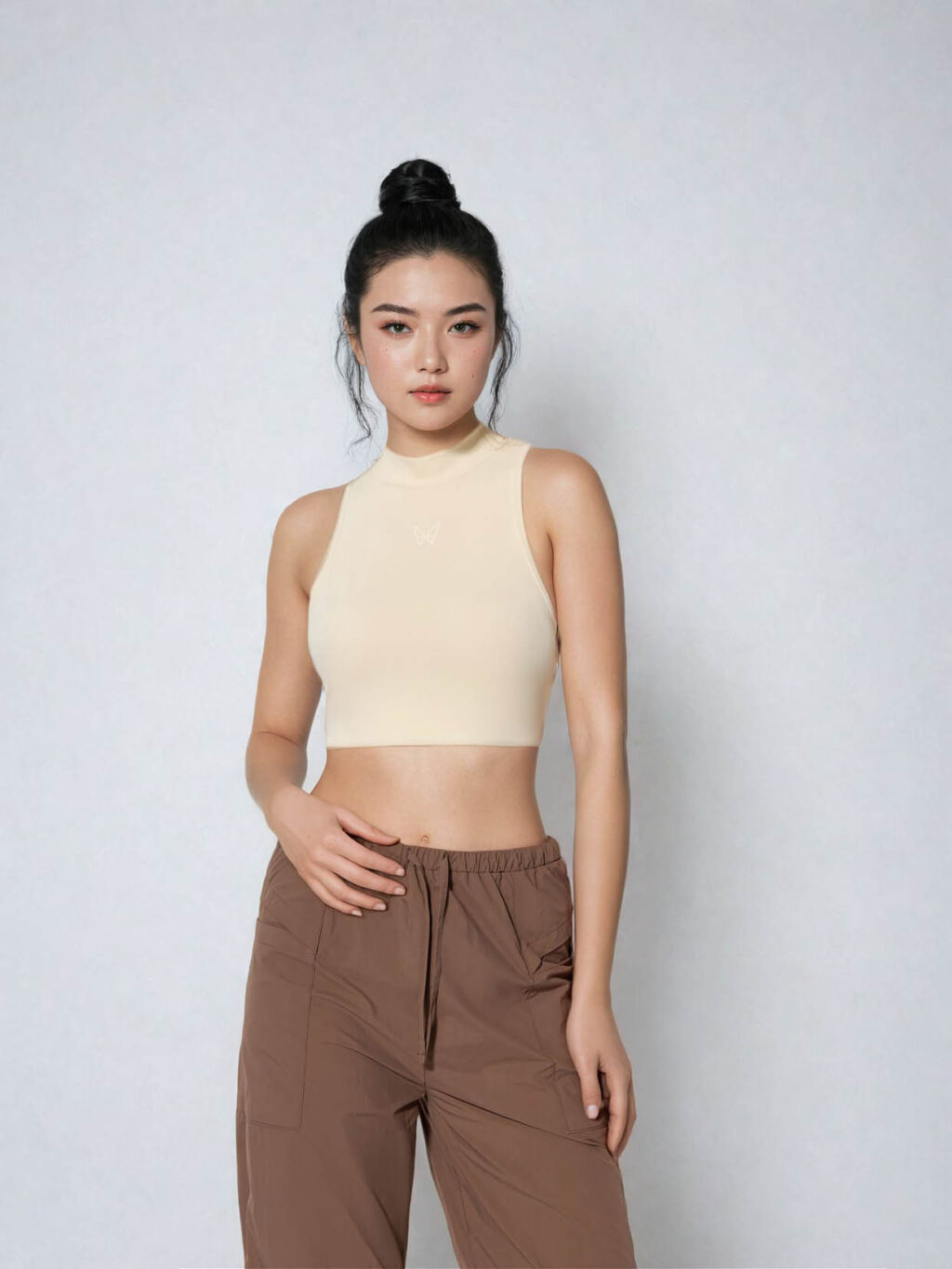 Hana Amour 아무르 탑 Buttermilk Coloured Top