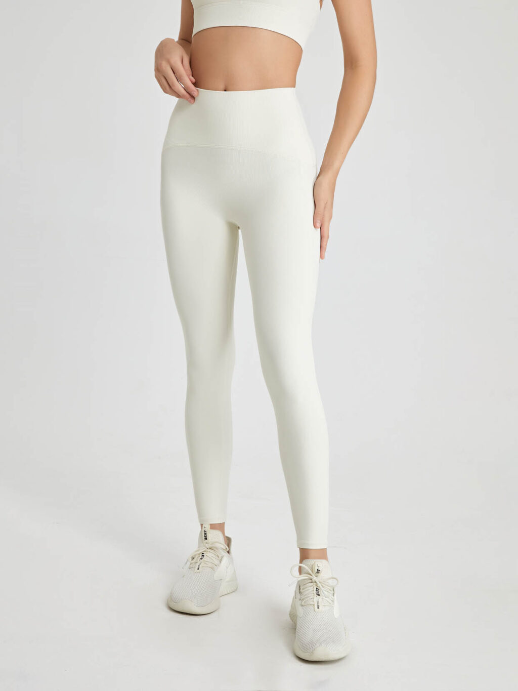 Hana Glide 글라이드 레깅스 – Ivory Coloured Leggings