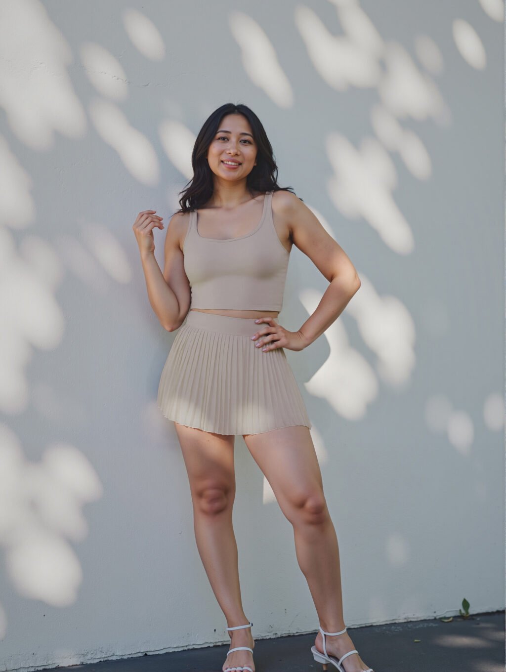 Hana Ballerina 발레리나 Khakis Coloured Top