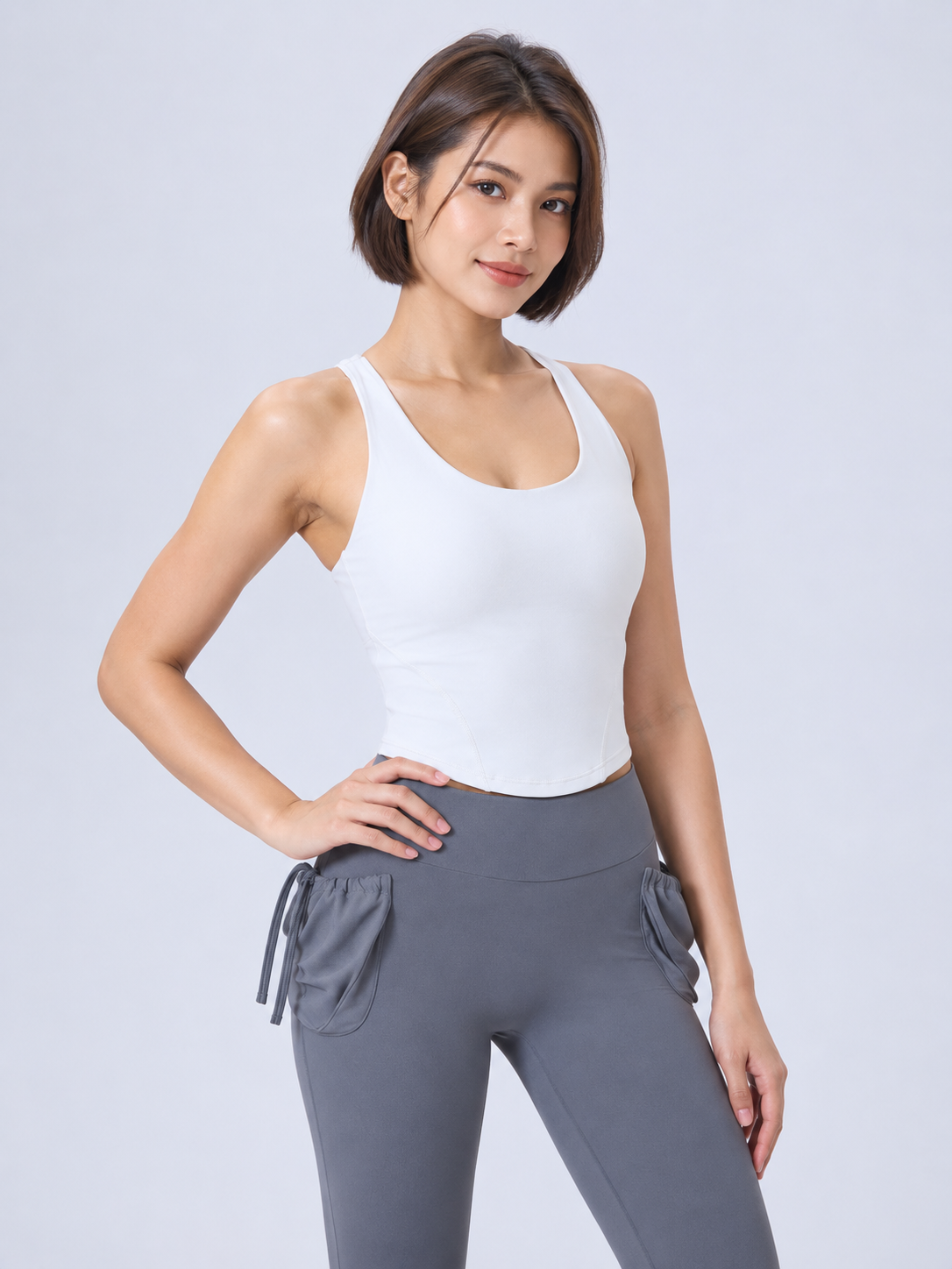 White athletic crop top product mockup-10